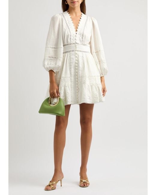 zimmermann pop pleated mini dress Zimmermann Pop Printed Pleated Mini Shirt Dress Multi Floral Zimmermann