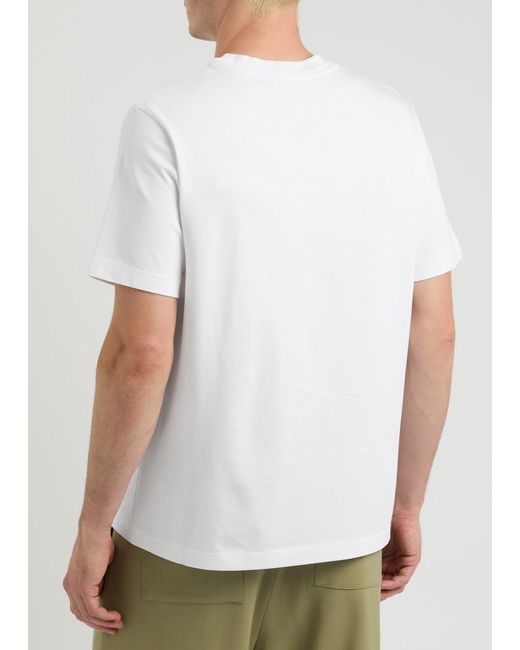 Casablancabrand White Maison De Reve Printed Cotton T-Shirt for men