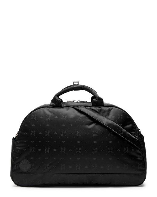 Porter-Yoshida and Co Black Monogram 2Way Nylon Duffle Bag for men