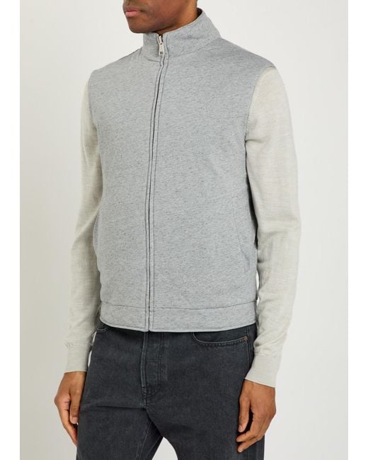 Aurélien Natural Quilted Reversible Shell Gilet for men