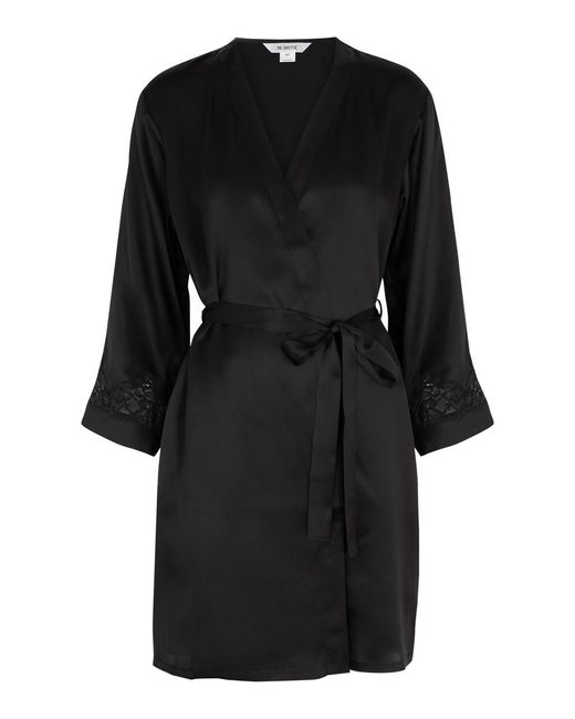 Nk Imode Black Morgan Silk Robe