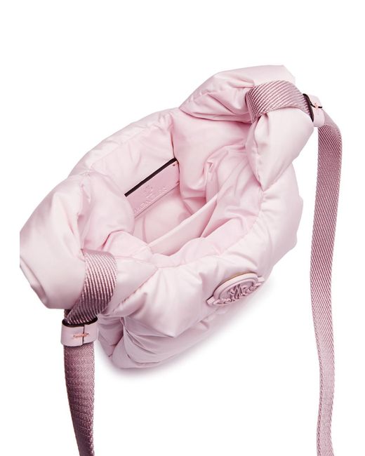 Moncler Pink Legere Small Quilted Shell Cross-body Bag