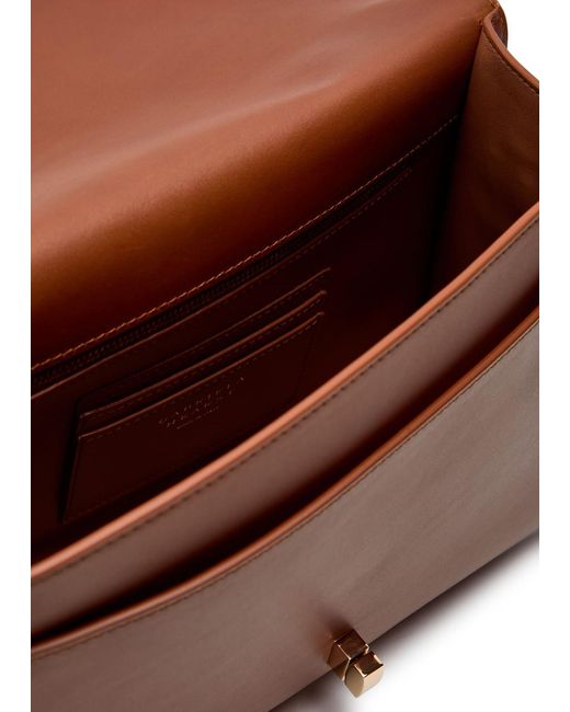 Gabriela Hearst Brown Leonora Medium Leather Top Handle Bag