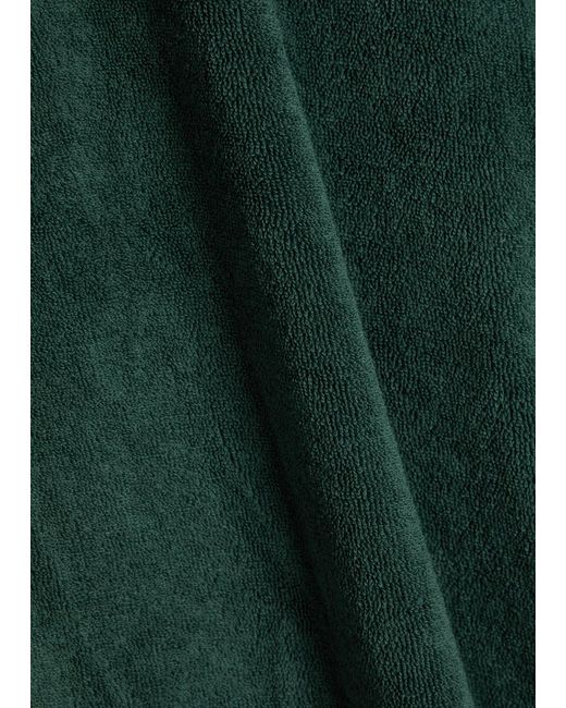 Suzie Kondi Green Zephyra Wide-Leg Terry Trousers