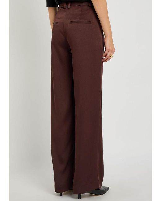 Vince Brown Wide-Leg Trousers