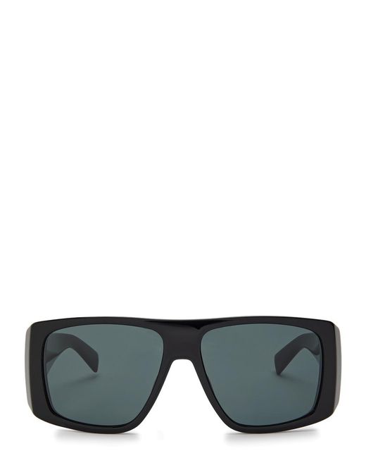 Saint Laurent Black Oversized Square-Frame Sunglasses
