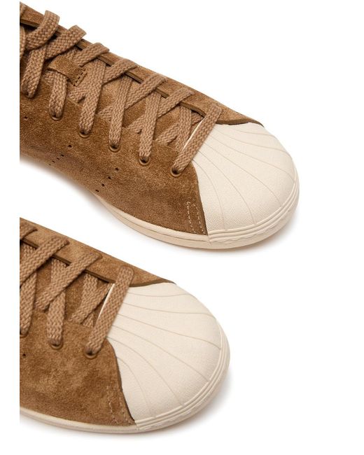Wales Bonner Brown Adidas X X Superstar Brushed Suede Sneakers