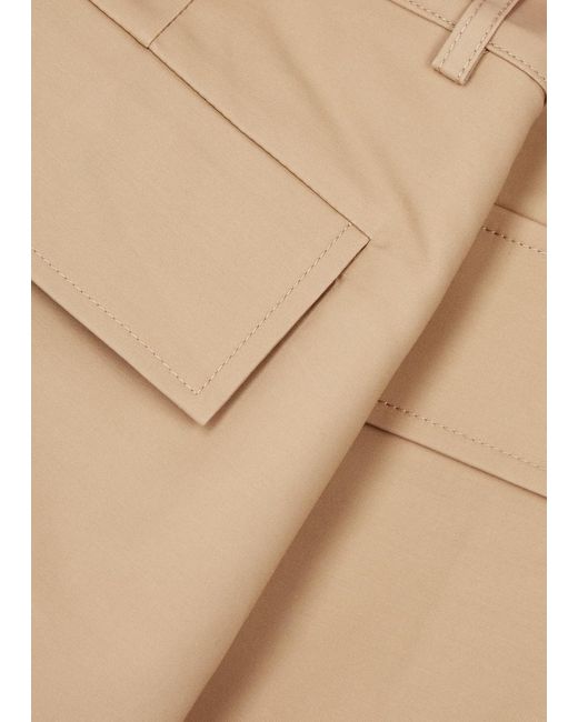 AEXAE Natural Cotton Mini Cargo Skirt