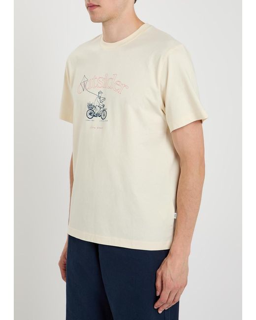 Forét Natural Printed Cotton T-Shirt for men