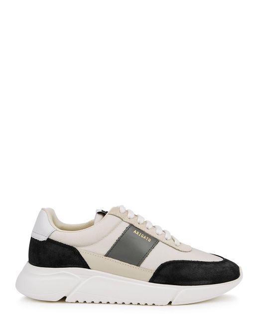 Axel Arigato Canvas Genesis Vintage Runner Grey Panelled Sneakers in ...