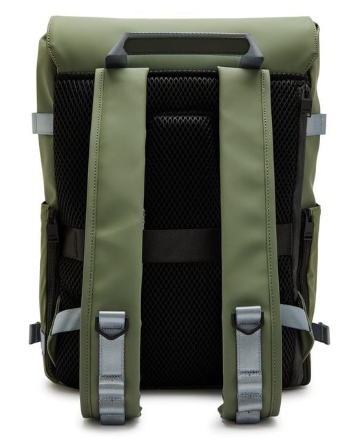Rains Green Otg Waterproof Backpack for men
