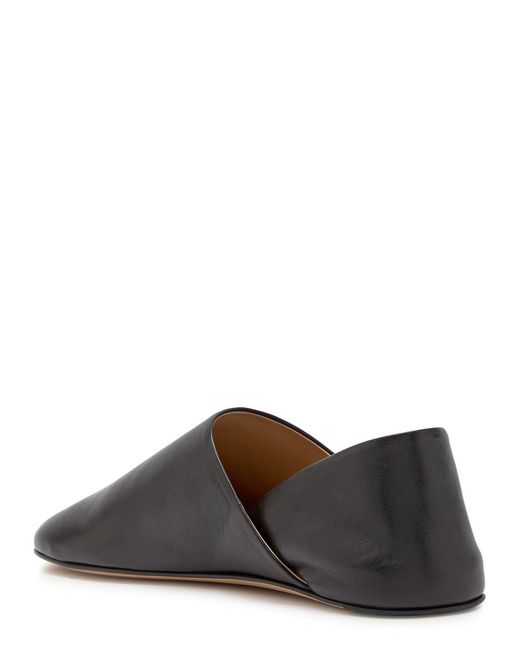 J.W. Anderson Gray Leather Babouche Flats