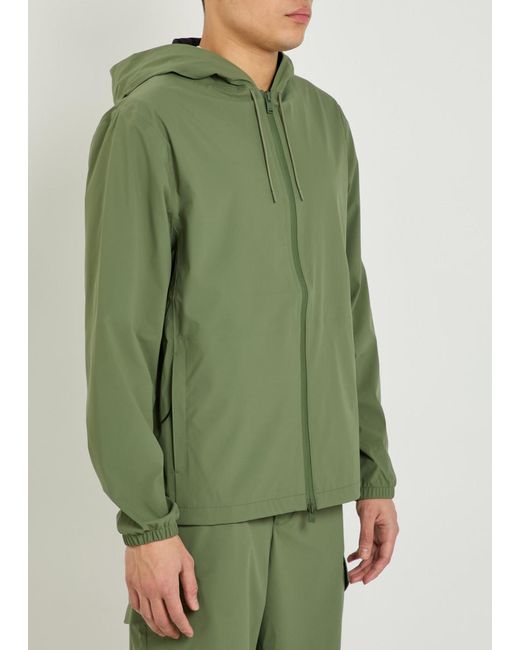 Rains Green Suva Hardshell Waterproof Jacket for men