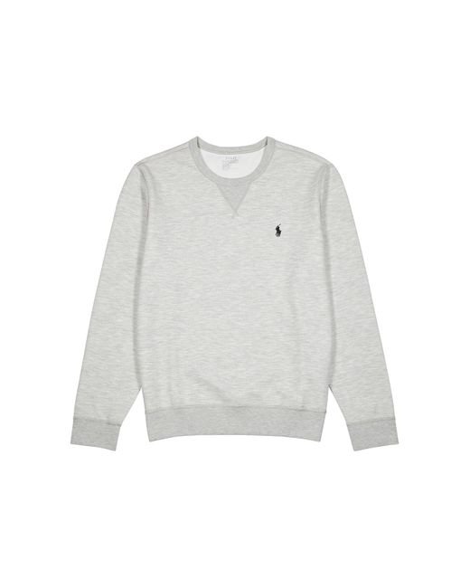 Polo Ralph Lauren White Performance Jersey Sweatshirt for men