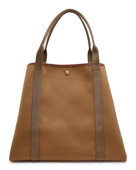 Rue de Verneuil Brown Traversée M Twill Tote Bag