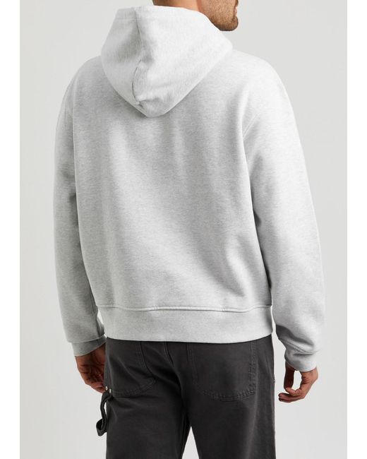 Jacquemus Gray Le Sweatshirt Brode Hooded Cotton Sweatshirt for men