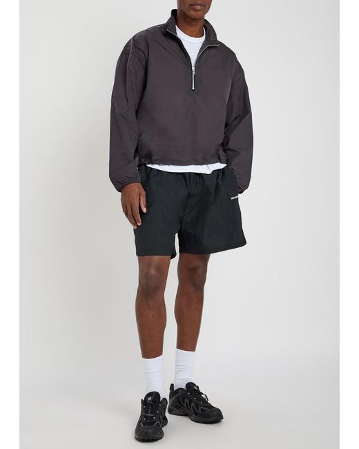 MKI Miyuki-Zoku Gray Hyperlight Half-Zip Shell Jacket for men