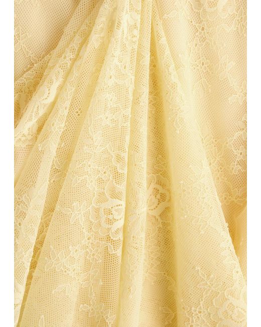 Bec & Bridge Yellow Juliette Lace Midi Dress
