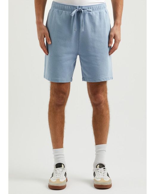 Polo Ralph Lauren Blue Logo-Embroidered Cotton Shorts for men