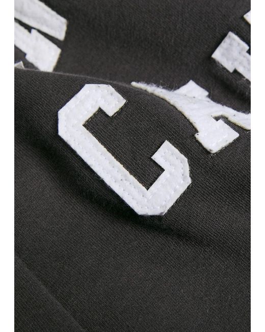 Anine Bing Black Miles Logo Cotton Sweatshirt