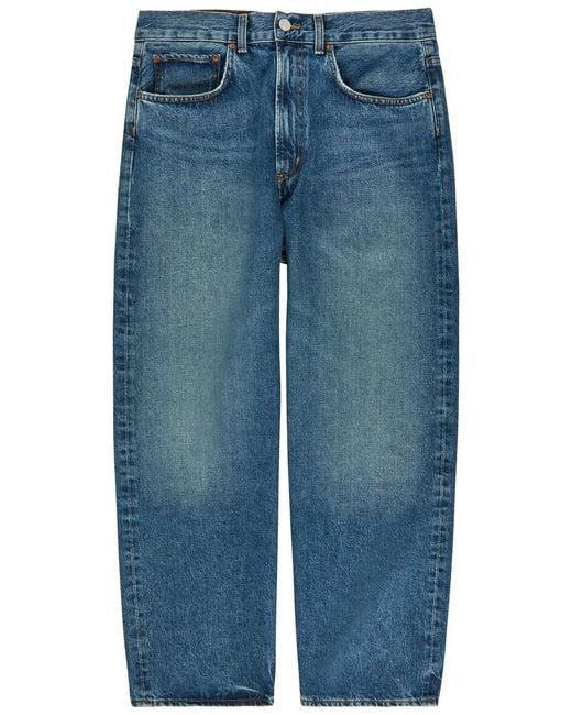 Agolde Blue Deka Relaxed Straight-Leg Jeans for men