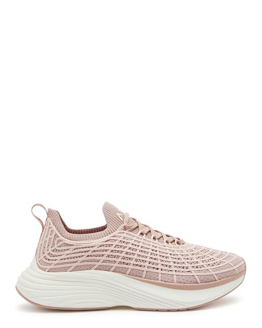 Athletic Propulsion Labs Techloom Zipline Knitted Sneakers in Pink