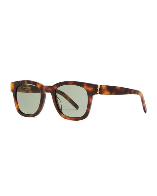 Saint Laurent Brown Slm124 Wayfarer-style Sunglasses