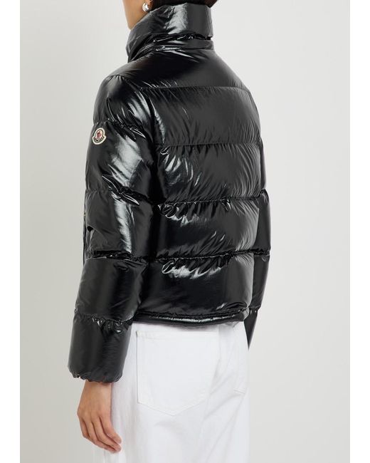 Moncler Black Niveole Padded Hooded Nylon Jacket