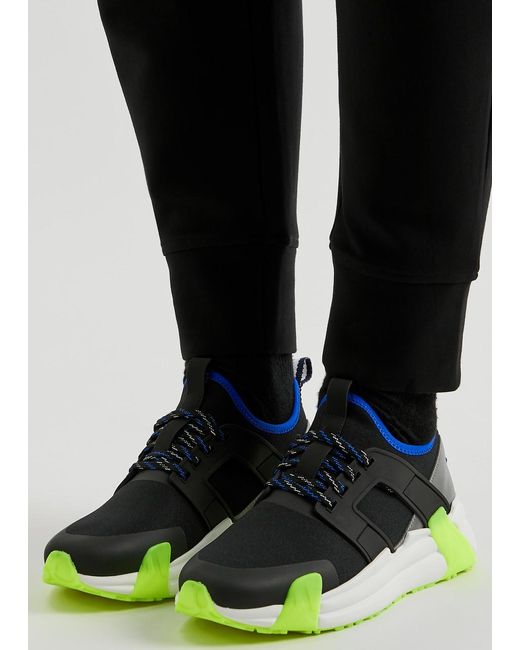 Moncler Green Lunarove Neoprene Sneakers for men
