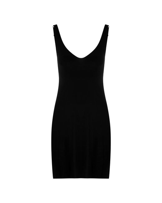 Wolford Black Pure Stretch-jersey Mini Slip Dress