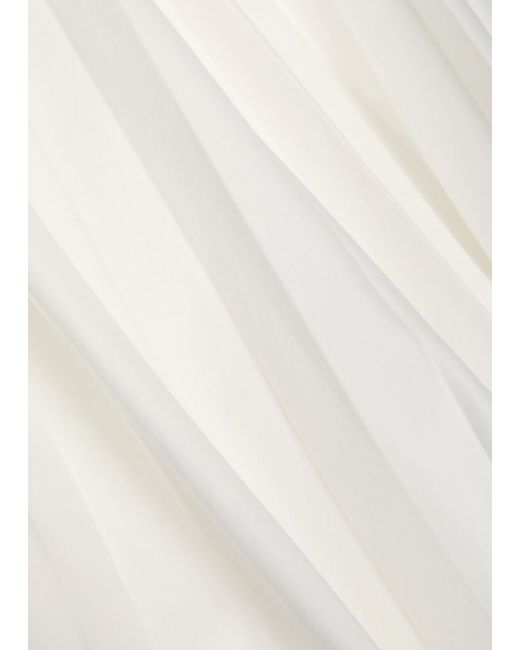 Jonathan Simkhai White Arlo Belted Cotton-Blend Poplin Maxi Dress