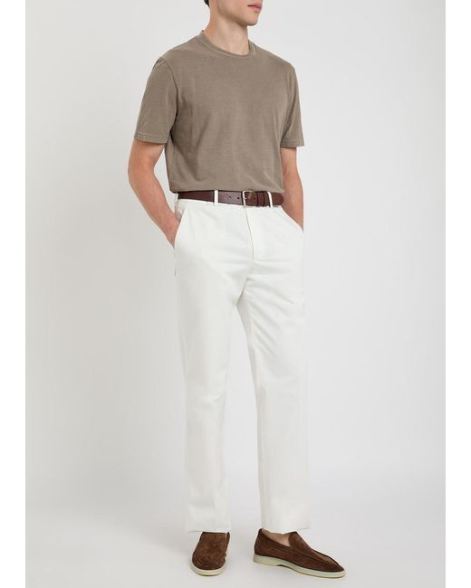 Tod's Gray Cotton T-Shirt for men
