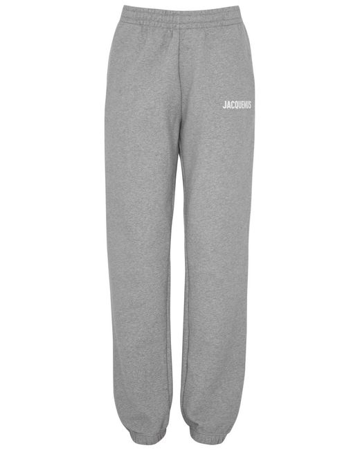 Jacquemus Gray Le jogging Logo Cotton Sweatpants