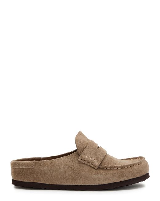 Birkenstock Brown Naples Wrapped Suede Loafers