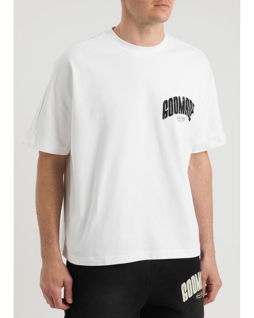 God Made White Tribulation Logo-Print Cotton T-Shirt for men