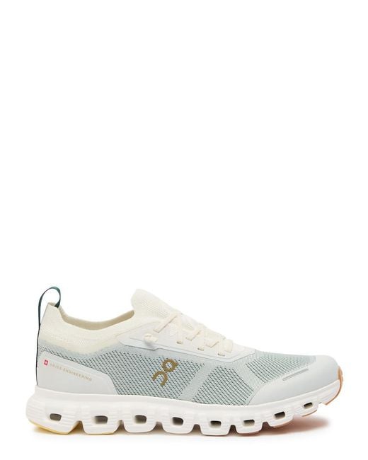 On Shoes White Cloud 6 Versa Jacquard Mesh-Knit Sneakers