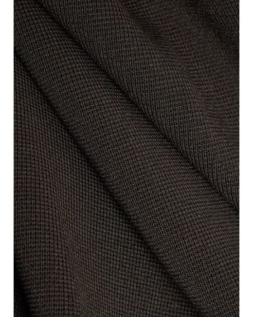 Raith Brown Paco Hybrid Panelled Knit Jacket for men