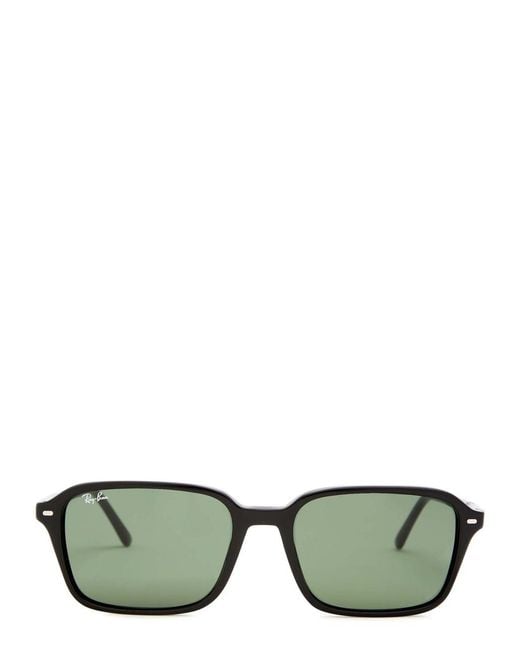Ray-Ban Green Raimond Rectangle-Frame Sunglasses for men