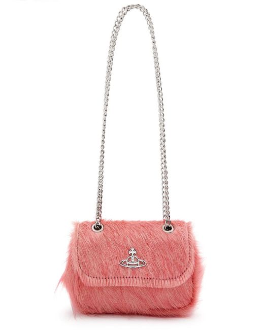 Vivienne Westwood Pink Calf Hair Shoulder Bag