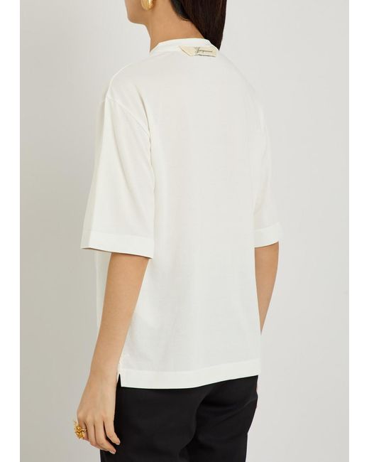 Jacquemus White Le Tshirt Ventadou Woven T-Shirt