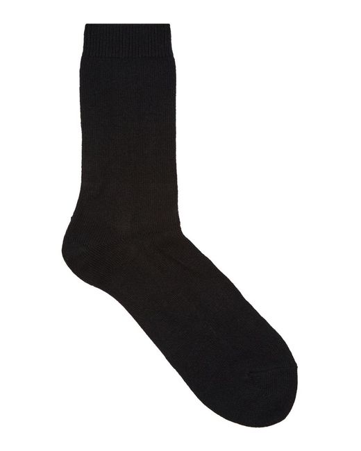Falke Black Cosy Wool-blend Socks