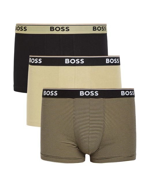 Boss Green Power Stretch-Cotton Boxer Trunks for men
