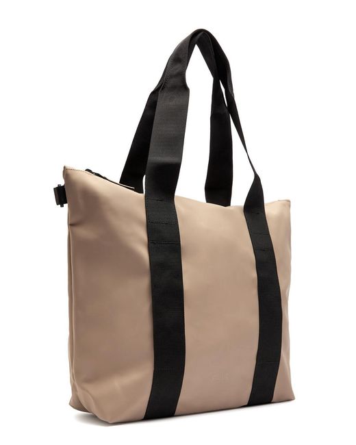 Rains Black Rush Waterproof Tote