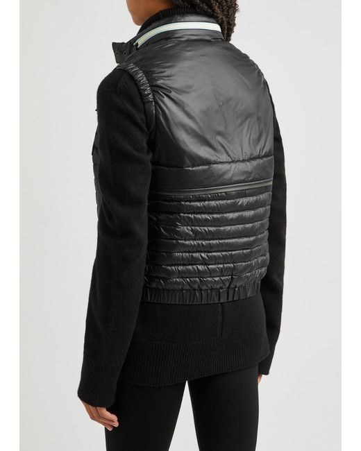 3 MONCLER GRENOBLE Black Day-namic Gumiane Quilted Shell Gilet