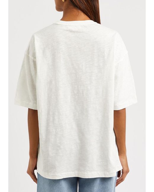 YMC White Jordan Embroidered Cotton T-Shirt