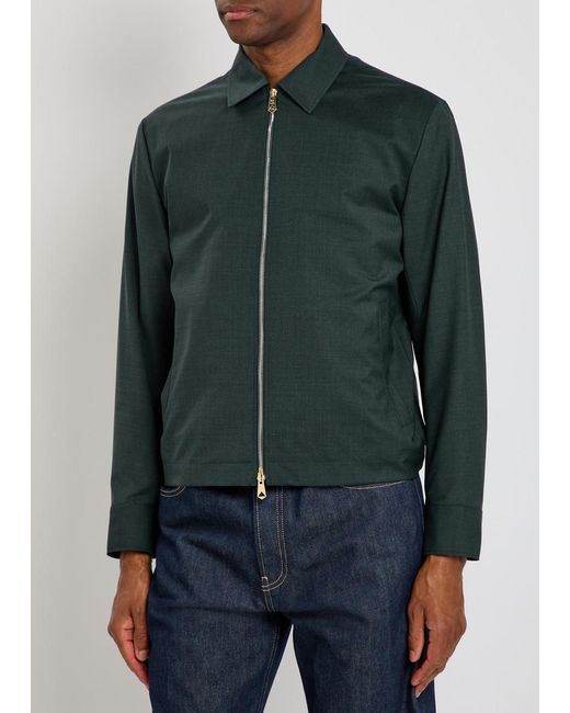 Paul Smith Green Wool Jacket for men