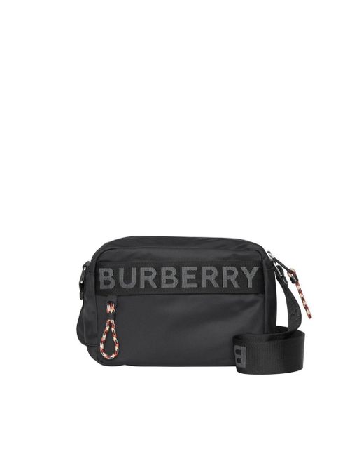 Burberry Black Logo Crossbody Bag for men