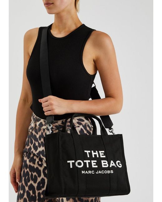 Marc Jacobs Black The Tote Medium Canvas Tote