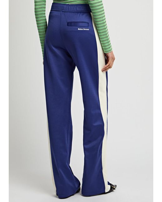 Wales Bonner Blue Mantra Panelled Jersey Track Pants