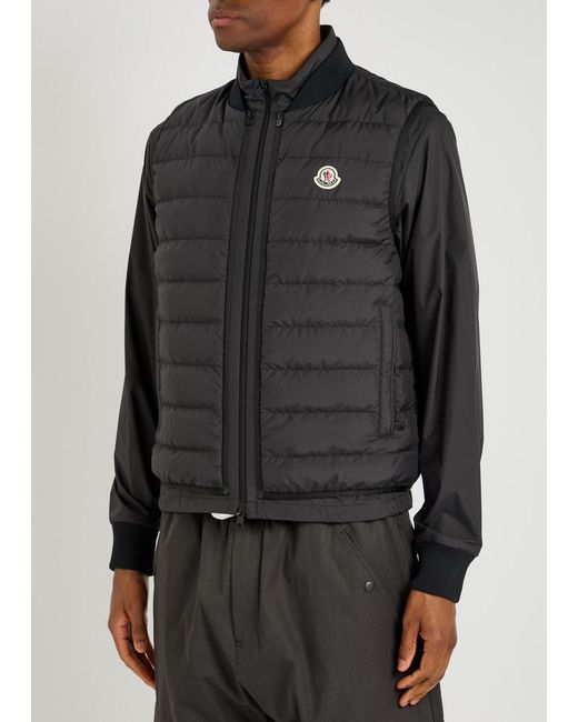 Moncler Black Verney Padded Shell Jacket for men